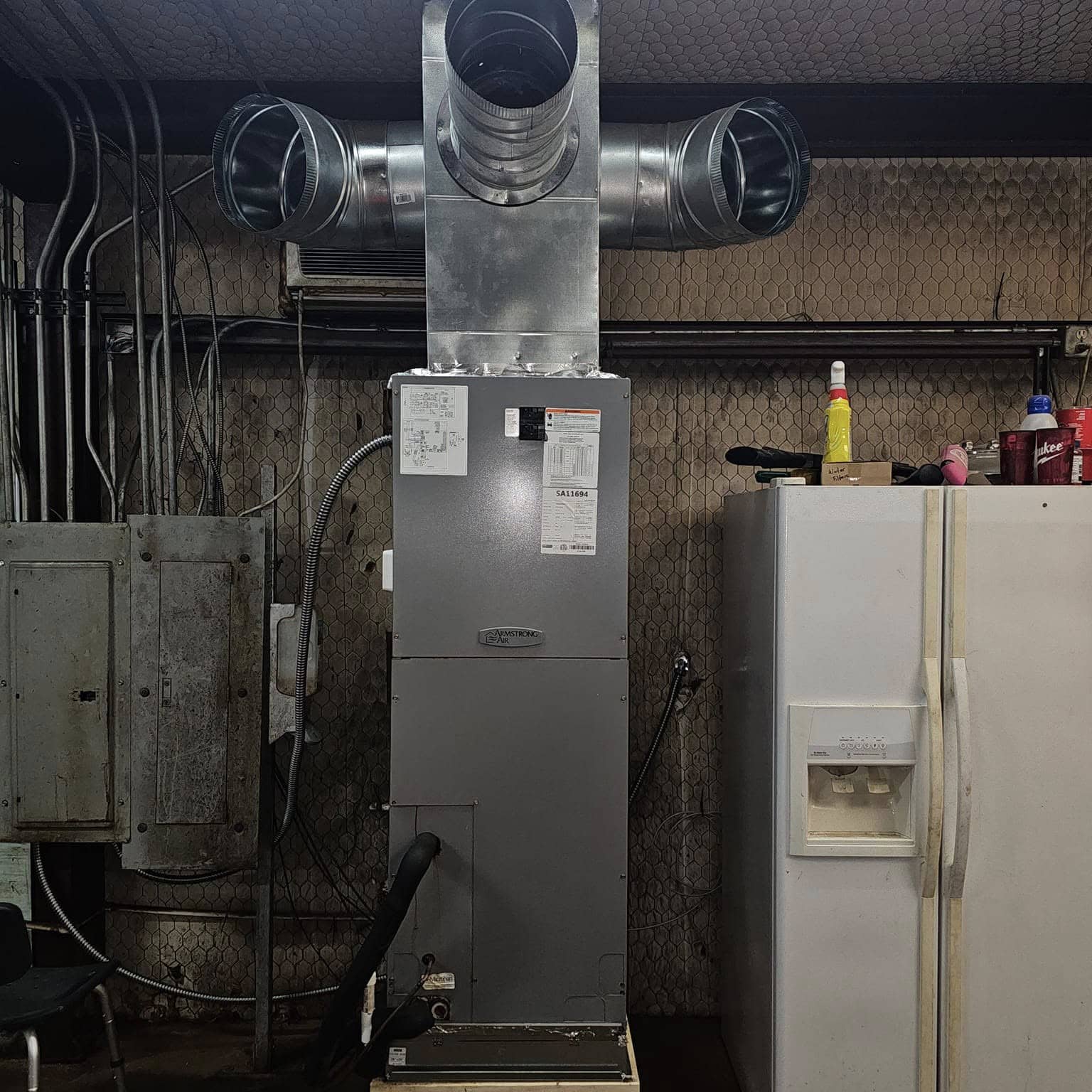 New HVAC unit installed by Robert Sloan near Athens TX